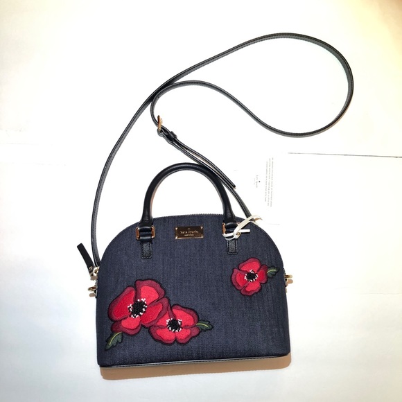 ~SOLD~ NWT Kate Spade Mini Carli Poppies handbag - Picture 4 of 8